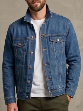 Arizona Jean Co. Blue Denim Men's Jacket - Classic Everyday Fit, XL